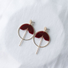 Boucles d'oreilles - allure - 01 - rose