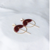 Boucles d'oreilles - allure - 01 - rose