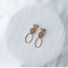 Boucles d'oreilles - allure - 02 - beige