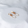 Boucles d'oreilles - allure - 02 - beige