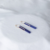 Boucles d'oreilles - allure - 12 - bleu roi