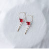 Boucles d'oreilles - allure - 15 - rose