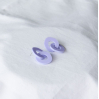 Boucles d'oreilles - glance - 03 - vert et lilas