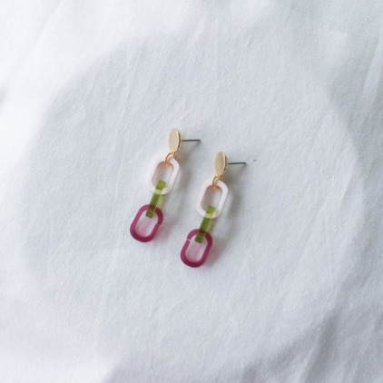 Boucles d'oreilles - glance - 04 - lilas