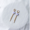 Boucles d'oreilles - glance - 11 - lilas