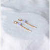 Boucles d'oreilles - glance - 11 - lilas