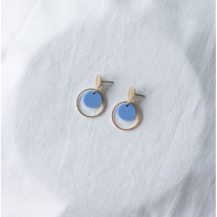 Boucles d'oreilles - glance - 12 - bleu