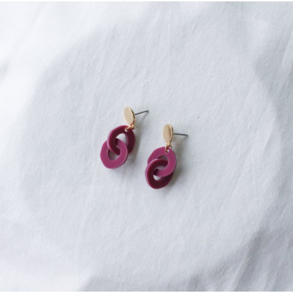 Boucles d'oreilles - allure - 09 - rose