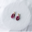 Boucles d'oreilles - glance - 13 - mauve