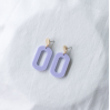 Boucles d'oreilles - glance - 11 - lilas