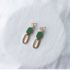 Boucles d'oreilles - glance - 16 - vert