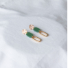 Boucles d'oreilles - glance - 16 - vert