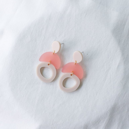 Boucles d'oreilles - allure - 16 - rose