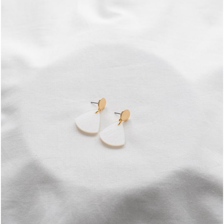 Boucles d'oreilles - glow - 01 - blanc