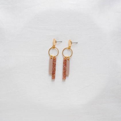 Boucles d'oreilles - sparkle - 01 - copper