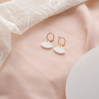 Boucles d'oreilles - glow - 07 - blanc