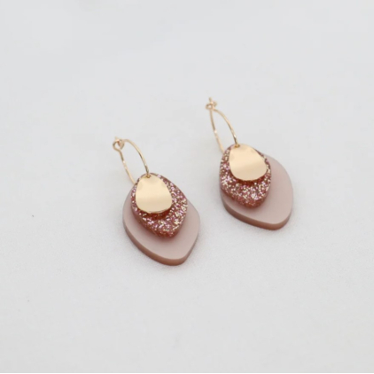 Boucles d'oreilles - sparkle - 12 - copper