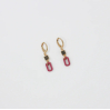 Boucles d'oreilles - petite - 01 - dark pink