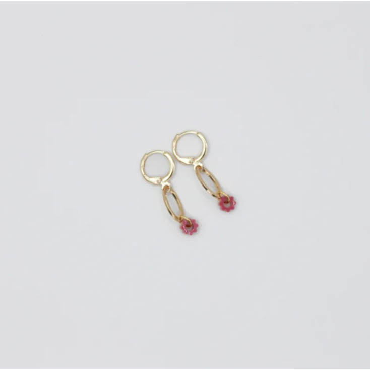 Boucles d'oreilles - petite - 03 - dark pink