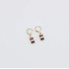 Boucles d'oreilles - petite - 04 - dark pink