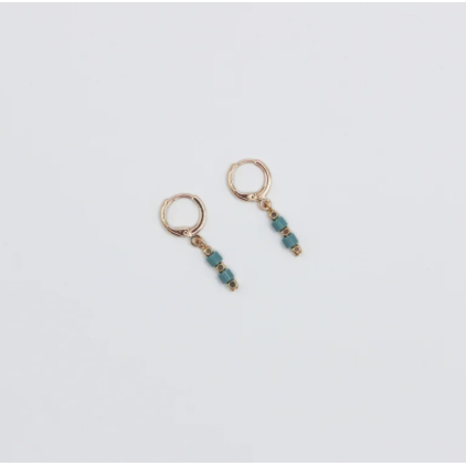 Boucles d'oreilles - petite - 02 - sea green