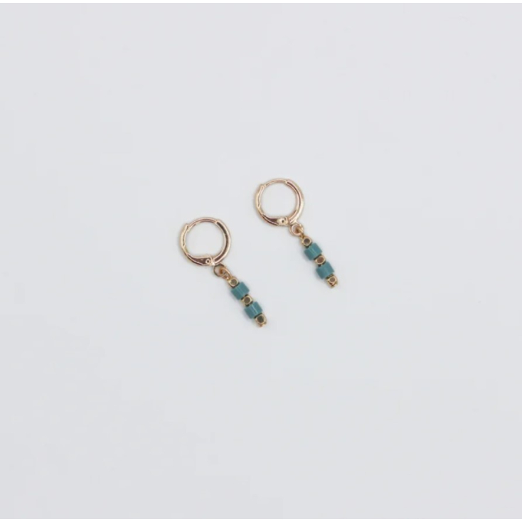 Boucles d'oreilles - petite - 02 - sea green