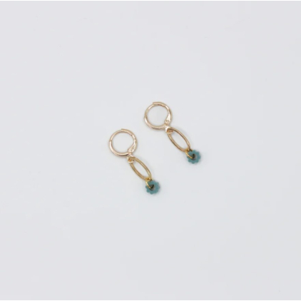 Boucles d'oreilles - petite - 03 - sea green