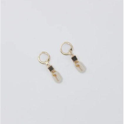 Boucles d'oreilles - petite - 01 - beige