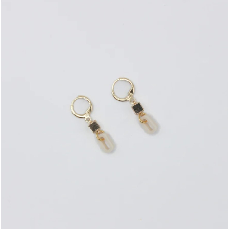 Boucles d'oreilles - petite - 01 - beige