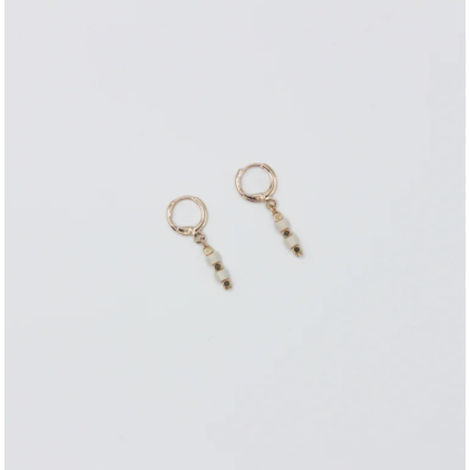 Boucles d'oreilles - petite - 02 - beige