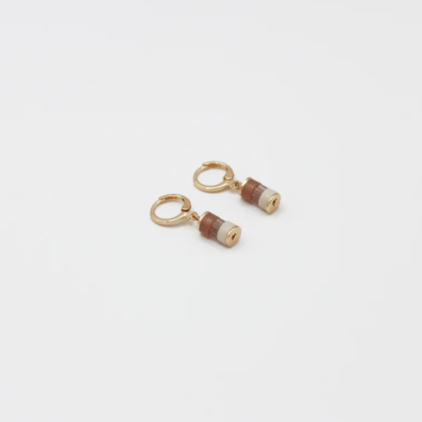 Boucles d'oreilles - petite - 04 - beige