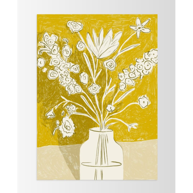 Poster - Anouk van Cleef - A Yellow Bouquet - 50x70cm