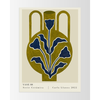 Poster - Carla Llanos - Vase 08 - 50x70cm