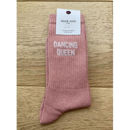 Chaussettes - Dancing queen - paillettes rose - 36/40