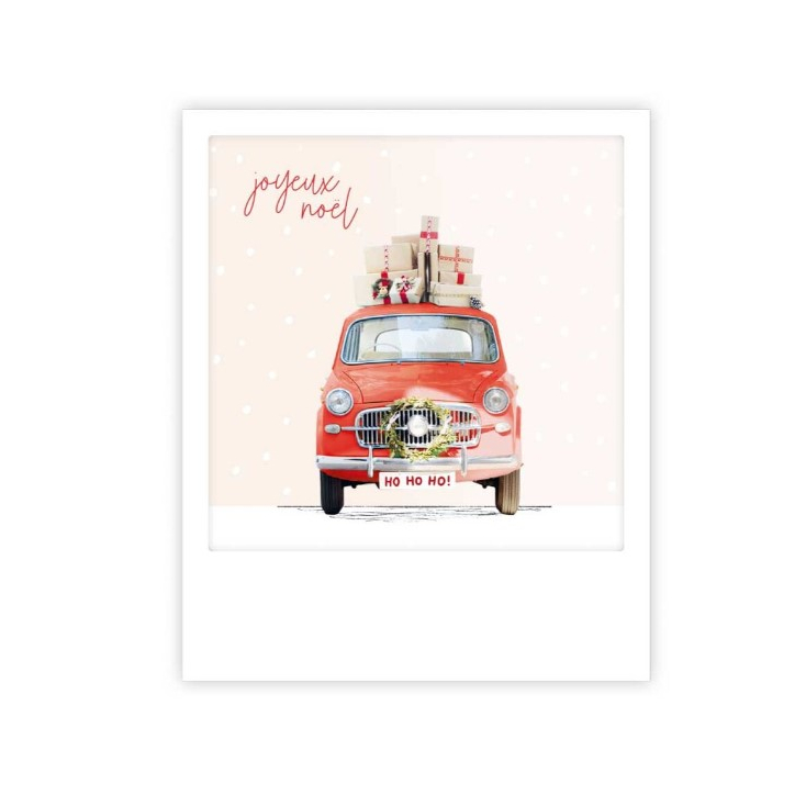 Carte postale Red christmas car XM0329FR