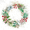 Serviettes en papier - Festive Wreath - 3334198