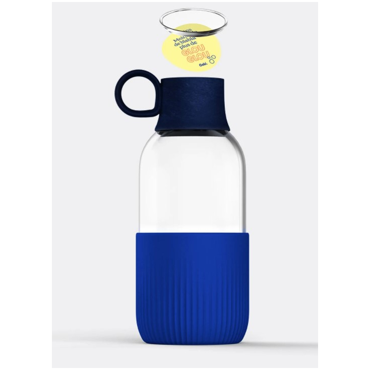 Gourde en verre - Gobi - Indoor - Bleu nuit - 500ml