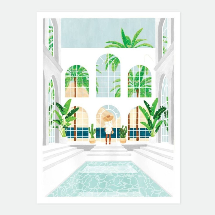 Affiche décorative - Large - White House - 50x70 cm