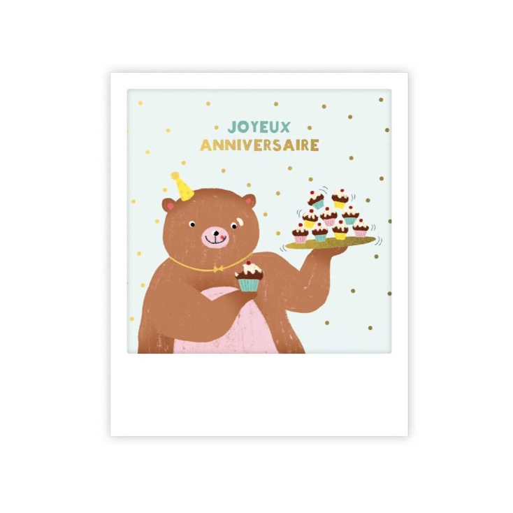 Mini carte postale - Joyeux anniversaire - MP0761FR