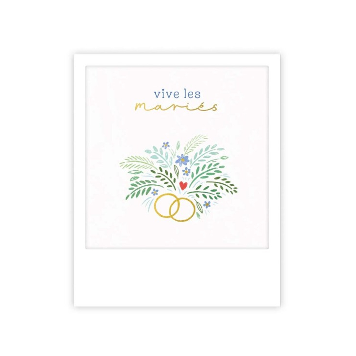 Mini carte postale - Vive les mariés - MP0907FR