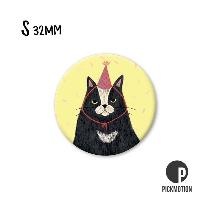 Petit magnet - Grumpy party cat - MSA0304