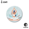 Petit magnet - Yoga girl flowers - MS0632