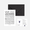 Carte postale avec enveloppe - Vive les mariés