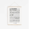 Affiche A4 - La maison de famille