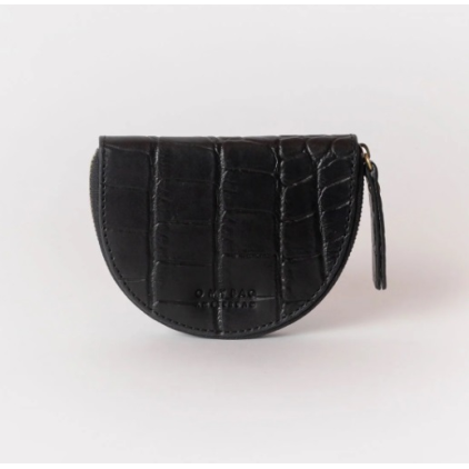 Porte-monnaie Laura - Black Croco Leather