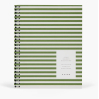 Nela Wirebound Spiral Notebook -Large, Green