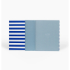 Notebook - Uma - Flat lay Paper Weekly Planner - Medium - Bright blue stripe