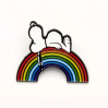 Pin's Peanuts - Good vibes - Arc-en-ciel