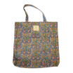 Tote bag en coton imprimé fleuri N°75