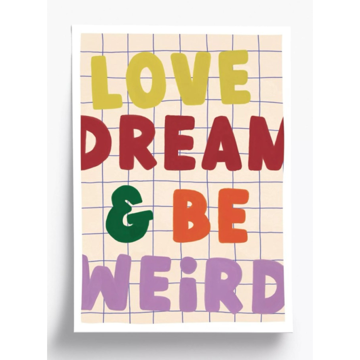 Affiche - A4 - Love weird